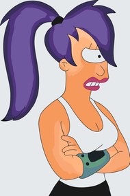 Gario Maľovanie podľa čísel Futurama Leela Rozmery: 40 x 60 cm, Rámovanie: Iba zrolované plátno