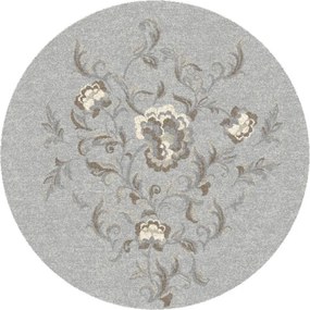 Koberec Agnella Ballata Natural Jira sivý, kruh