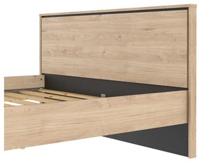 Dvojlôžková posteľ v dekore duba s roštom 160x200 cm v prírodnej farbe Ry – Tvilum