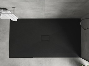 Mexen Hugo, SMC obdĺžniková sprchová vanička 170 x 100 cm, čierna matná, 42701017