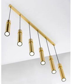 Jupiter 2011 - Luster na lanku ALAS 6xGU10/10W/230V zlatá