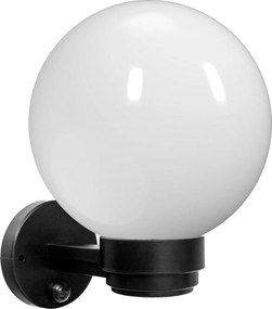 BRILAGI - Vonkajšie nástenné svietidlo so senzorom HARBOR 1xE27/40W/230V IP33 čierna/biela