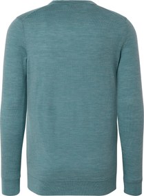 Pulóver z vlny merino, svetlomodrý s melírom