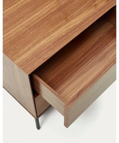 Nočný stolík v dekore orecha v prírodnej farbe Vedrana – Kave Home