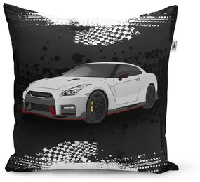 Sablio Vankúš Nissan GTR 35 Čierny - 40x40 cm