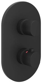 Ravak X070467 - Termostatická sprchová batéria pre podomietkovú inštaláciu CHROME čierna