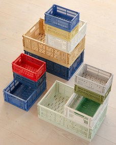 Úložný kôš Hay Colour Crate S mätovo zelený
