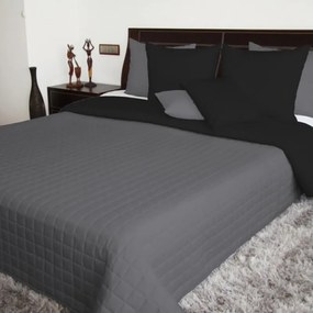 Čierne obojstranné prehozy na jednolôžko aj dvojlôžko Šírka: 75 cm | Dĺžka: 160 cm