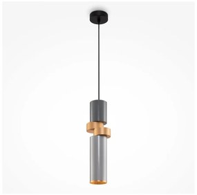 Maytoni MOD303PL-01CFL2 - Luster na lanku PALETTE 1xGU10/40W/230V šedá/zlatá