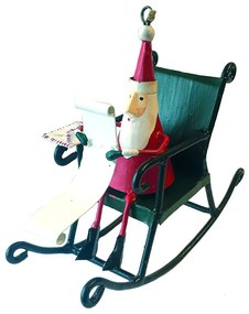 Vianočná závesná ozdoba G-Bork Santa in Rocking Chair