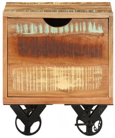 vidaXL Príručný stolík 40x40x45 cm recyklovaný masív-