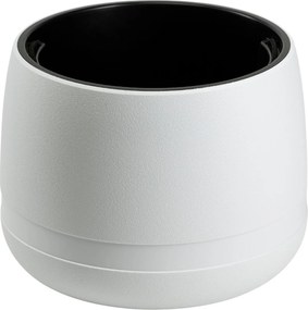 PLASTOVÝ KVETINÁČ LUNA VASE 42X32 CM BIELA