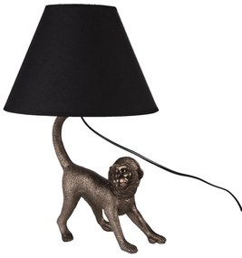 Stolná lampa Monkey s čiernym tienidlom - 29 * 27 * 43 cm E27