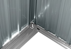 Záhradný domček BestBerg ZDSL-4D / 4,6 m² / 238 x 194 x 202 cm / dekor červené drevo / hnedá