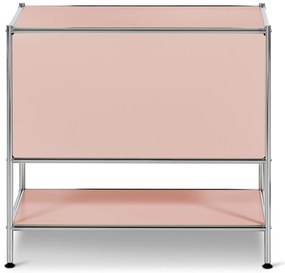 Kovová odkladacia skrinka »CN3« s 1 výklopným priečinkom, staroružová