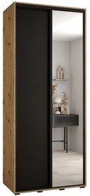 Skriňa 45 Canaris 3 130 artisan/čierna/čierna