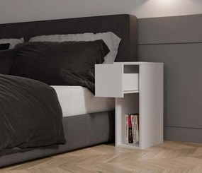 Noční stolek Galax 1S 20 cm bílý