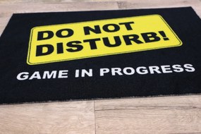 Mercury Flooring, Rohožka Do not disturb (game in progress) 40x60 cm, 40x60, čierna, žltá