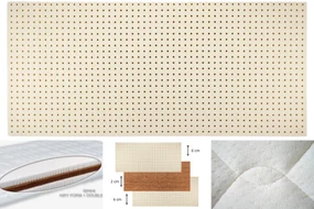 Novaya Latexový matrac DOUBLE KOKOS (stredne tvrdý-T3) Rozmer: 190x85, Poťahová látka: Tencel