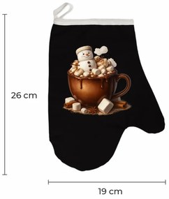 Vianočná kuchynská rukavica Choco EMI, červená