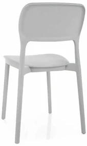 Jedálenská stolička Punto, svetlo sivá