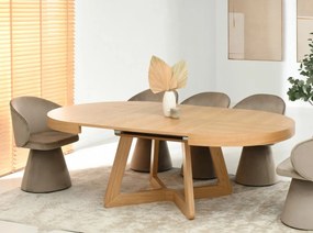Rozkladací jedálenský stôl OLIA 130-230cm dub