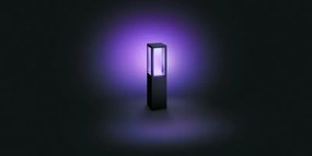 PHILIPS HUE Vonkajšia LED múdra stojaca lampa IMPRESS s funkciou RGB, 2x8W, teplá biela-studená biela, čierna, I