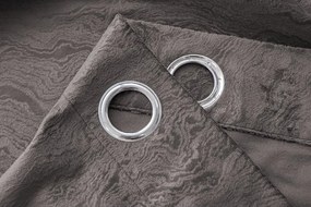 Zatemňovací záves DUNES VELVET 140x250 cm, tmavosivý Zavesenie: Kovové krúžky