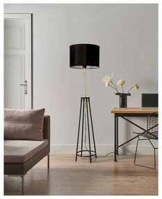Čierna stojacia lampa (výška 154 cm) Tegola - Candellux Lighting