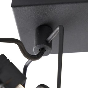 Inteligentné bodové svetlo čierne 3-žiarovkové vrátane Wifi GU10 - Suplux