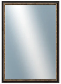 DANTIK - Zrkadlo v rámu, rozmer s rámom 50x70 cm z lišty TRITON čierna (2139)