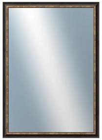 DANTIK - Zrkadlo v rámu, rozmer s rámom 50x70 cm z lišty TRITON čierna (2139)