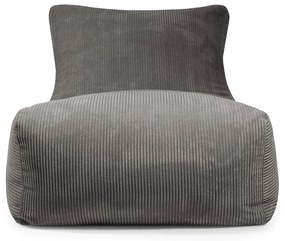 Tmavohnedý menčestrový sedací vak Lounge 100 – SLOWDOWN