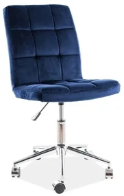 Kancelárske kreslo Triton Velvet, modrá