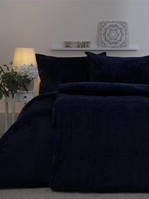 Predĺžené obliečky mikroplyš Exclusive – Laura tmavo modrá