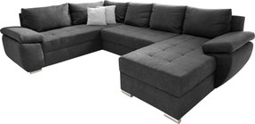 XXXLutz SEDACIA SÚPRAVA, textil, antracitová P & B - Sedačky - 002310003003