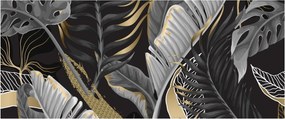 Obraz - Zlatá džungľa (120x50 cm)