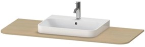 DURAVIT Happy D.2 Plus doska pre skrinku pod umývadlo (s jedným výrezom v strede), 1300 x 550 x 16 mm, dub Mediterrane, HP031KM7171