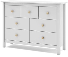 Komoda xamia 110 x 80 cm biela MUZZA