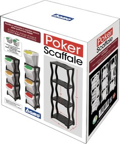 BAMA Regál POKER, antracit