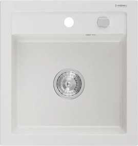 Mexen Vito - drez granitový 52,0x49,0cm, 1-komorový, biela, 6503521000-20
