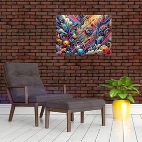 Obraz - Pestrofarebné graffiti (70x50 cm)