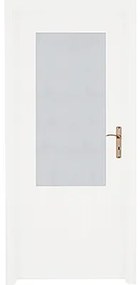 Interiérové dvere 2/3 presklené, 80 P, biele