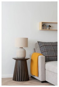 Žltá pletená deka z recyklovanej bavlny 130x170 cm Santos – House Nordic