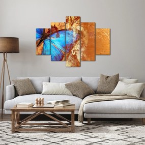 Obraz - Modrý motýľ (150x105 cm)