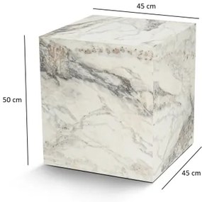 Odkladací stolík KUP 50x45 cm dekor mramoru