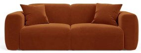 Terakotová zamatová pohovka 220 cm Strino – Cosmopolitan Design