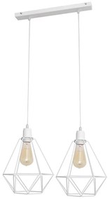 Luster KARO 2xE27/15W/230V biela
