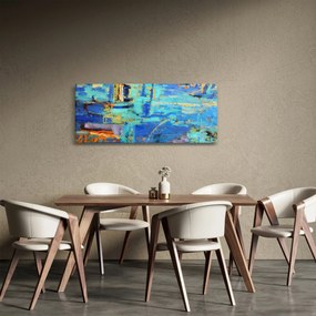 Obraz - Abstraktné olejomaľba (120x50 cm)