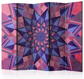 Artgeist Paraván - Star Mandala (Pink-Violet) II [Room Dividers]